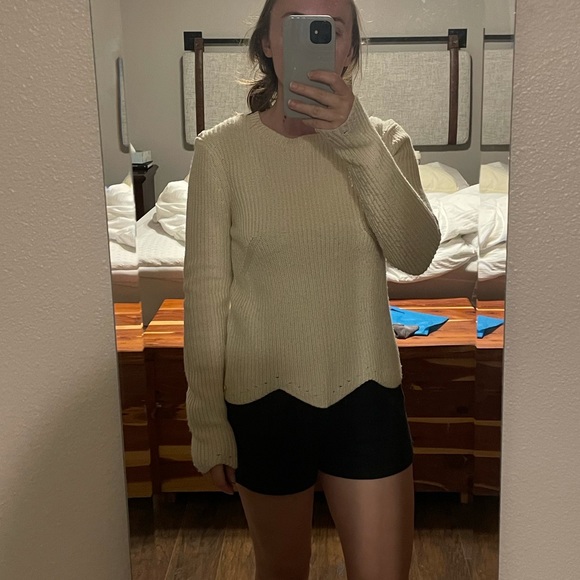 Ted Baker Finda Scalloped Edge Ribbed Jumper - Picture 5 of 14